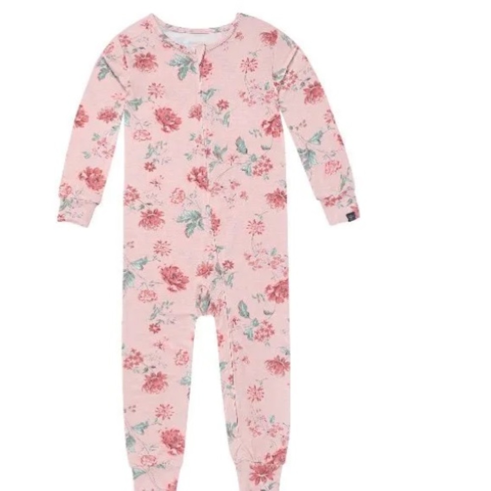 NWT organic floral  pj set 4T H8